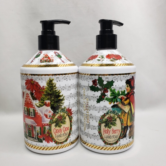 Home & Body Hand Soap Candy Cane Set of 2 Candy Cane Holy Berry - Picture 4 of 4